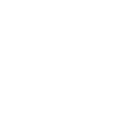 White line art icon of a recycling bin with the universal recycling symbol on its front.