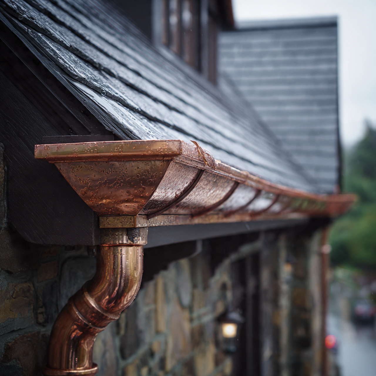 copper gutter